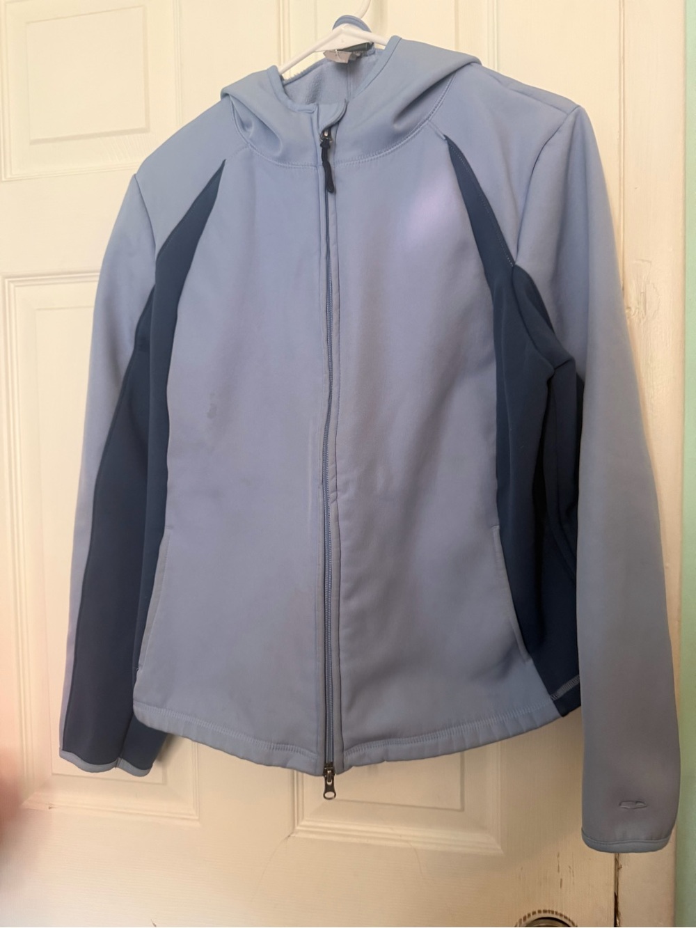 C9 Champion Women’s XL Blue Hooded Softshell Jacket Flawed